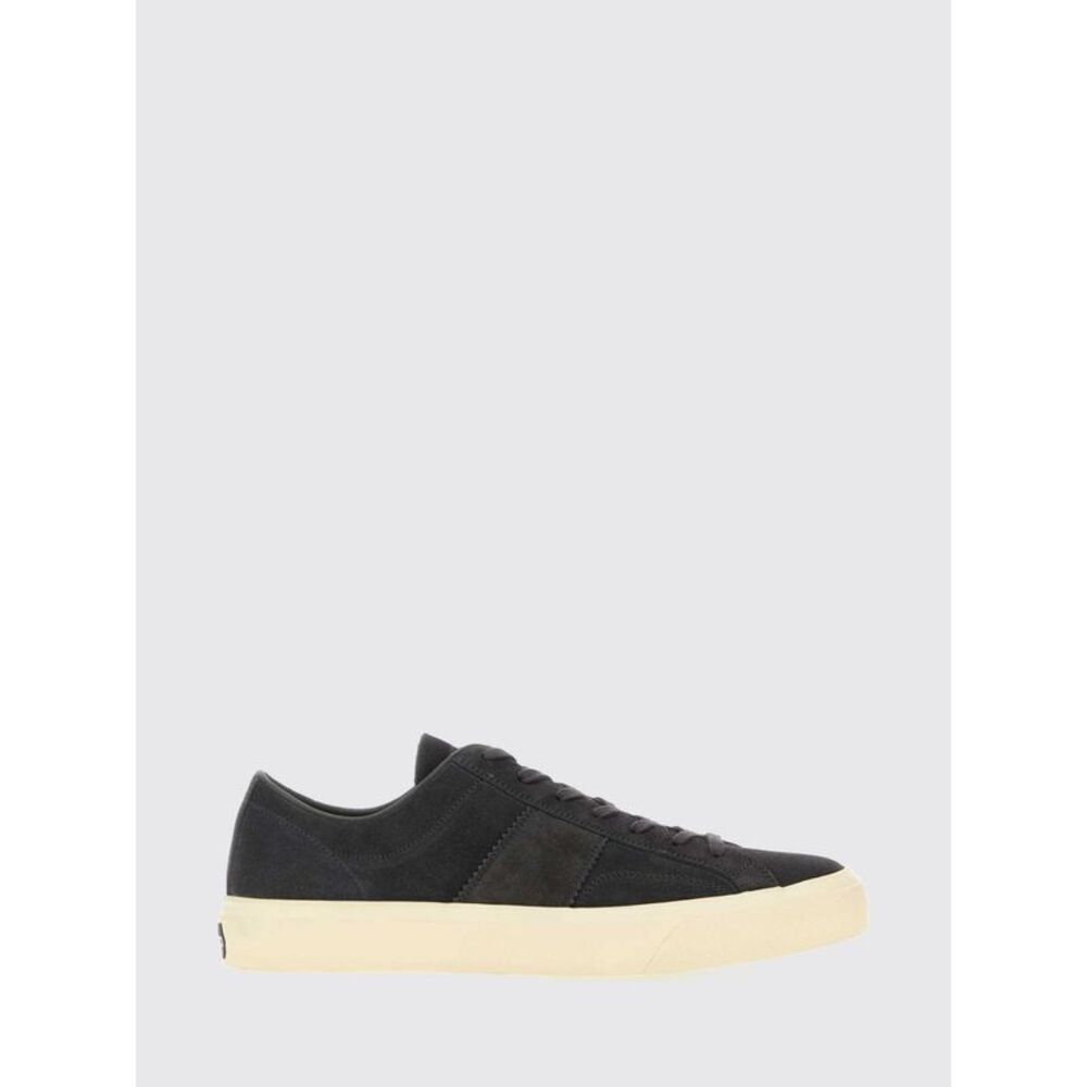Tom Ford Men Tom Ford Cambridge Low-Top Suede Calf Leather Trainers
